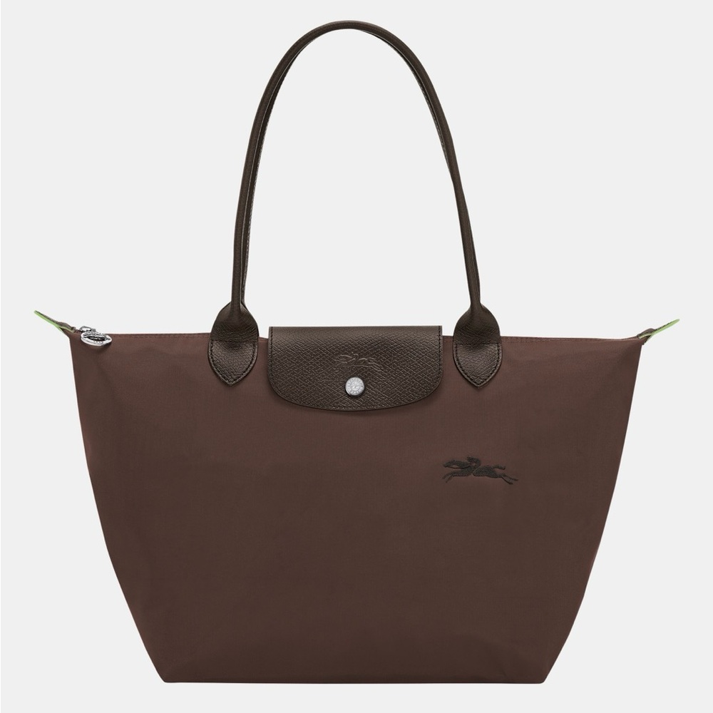 Longchamp Mocha Coloured Le Pliage Green M Bag Women